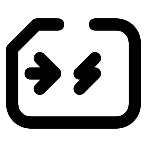 Adversarial input icon — The wide machine with an arrow that turns into a bolt — input built to make the model fail