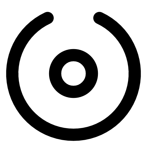 Agent active icon — An agent with a point lit at its centre — an agent that is awake and running