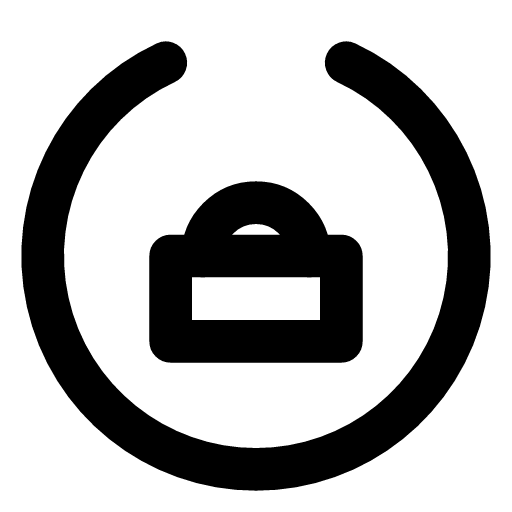 Agent lock icon — An agent beside a padlock — an agent locked to its permissions and scope