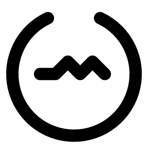 Agent pulse icon — The agent ring with a heartbeat in it — the sign, every so often, that the run is still alive