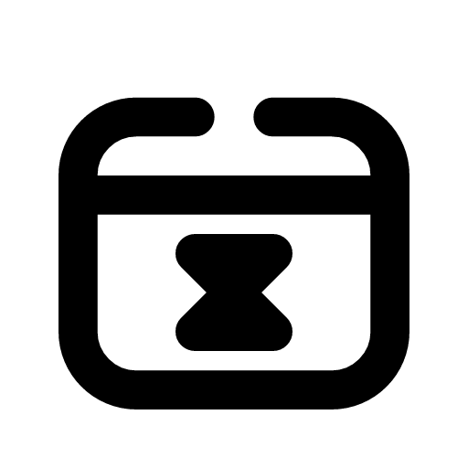 Artifact retention icon — The artifact crate with an hourglass in it — how long a build's output is kept