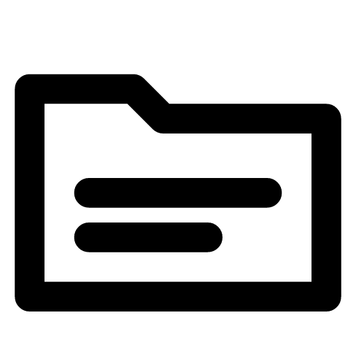 Assignment icon — The folder with the task in it