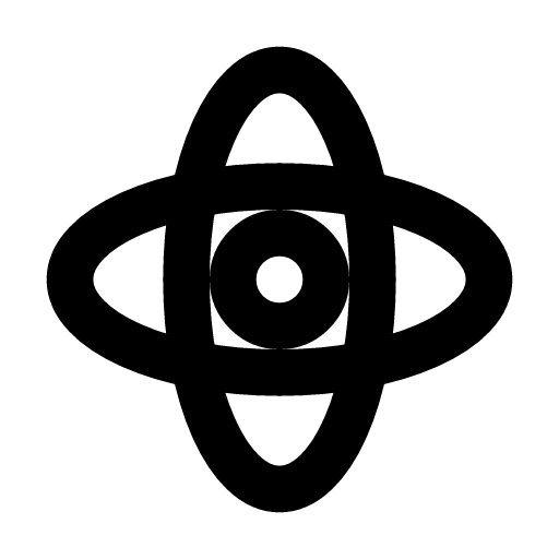 Atom icon — The nucleus with its shells