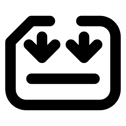 Attack surface icon — The wide machine with two arrows landing on a surface — everything an attacker can touch