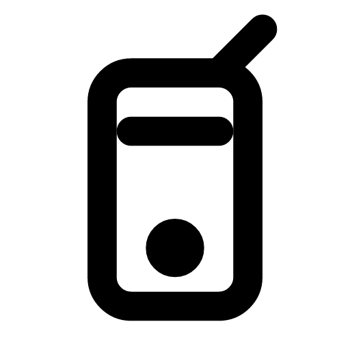 Baby monitor icon — The handset with its aerial