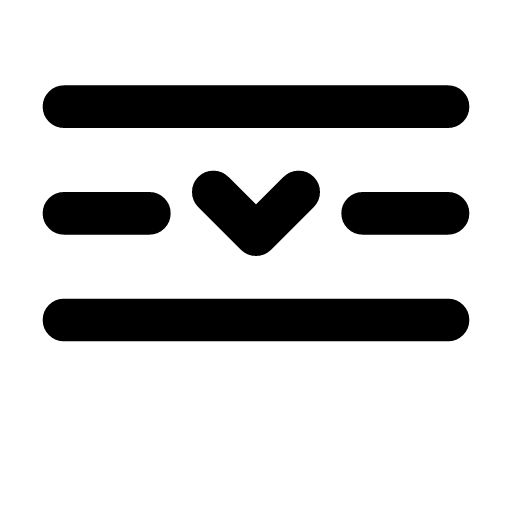 Backfill icon — A chevron dropping into the hole in a row — backfilling the data a pipeline missed