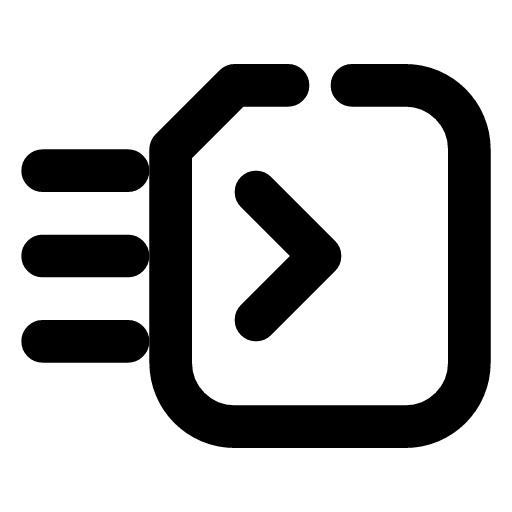 Batch job icon — A batch job — work that runs on a schedule in bulk rather than on demand