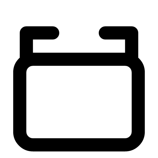 Box open icon — A box with its flaps folded out — opened, or not yet closed