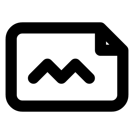 Cash flow statement icon — A sheet with a line running up and down — where the cash went, month by month