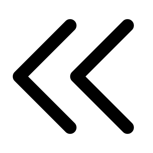 Chevrons left icon — Two chevrons pointing left, side by side — go back further, to the first of them
