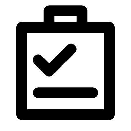 Chores icon — The board with the first one done