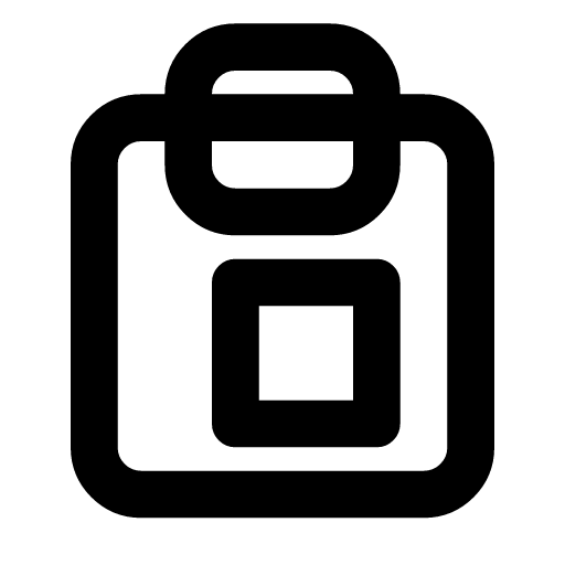 Clipboard copy icon — A clipboard with a second sheet on it — copy, put a duplicate on the clipboard
