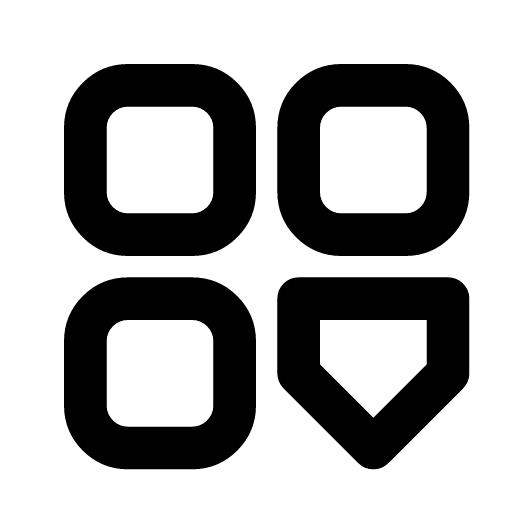 Cluster role icon — A cluster grid with a shield in its last cell — permissions that reach across every namespace