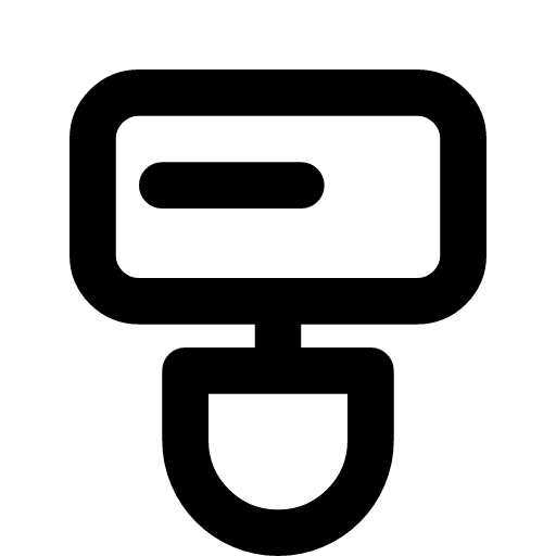 Coffee machine icon — The cup under the spout