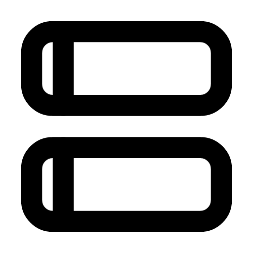 Compose stack icon — Two crates stacked — several containers defined and started together as one application