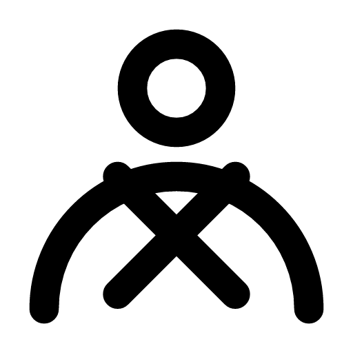 Concierge icon — A person with crossed keys on the chest