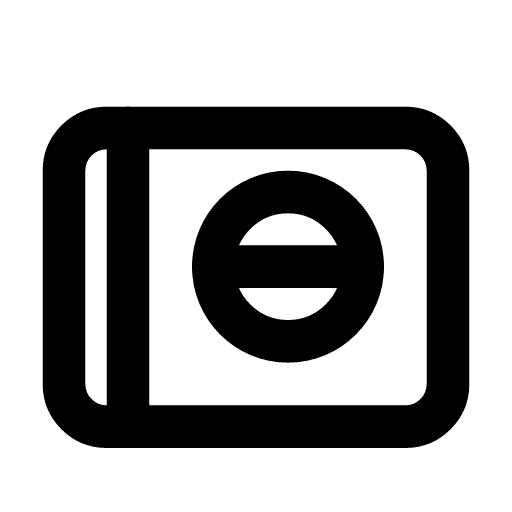 Container network icon — A globe inside the crate — the network a container joins and the names it can reach