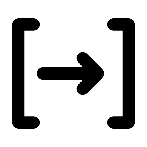 Context extend icon — Context extend — the brackets pushed further apart, a longer window