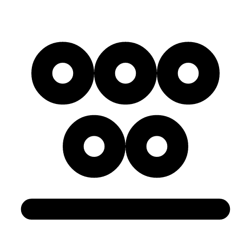 Crowd icon — Heads all the way across