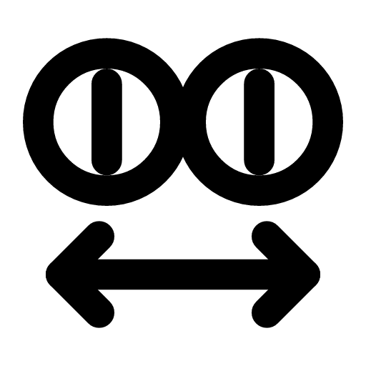 Currency exchange icon — Two coins with an arrow each way between them
