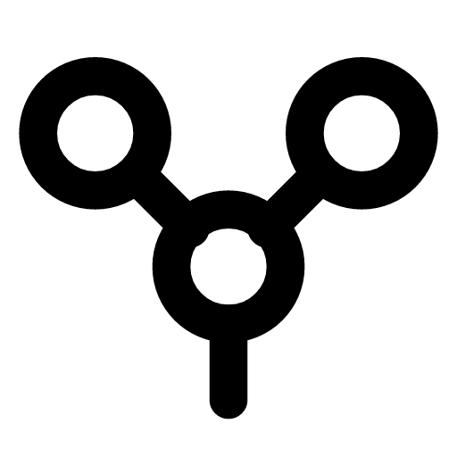 Dependency graph icon — A dependency graph — who imports whom, nodes and edges between modules