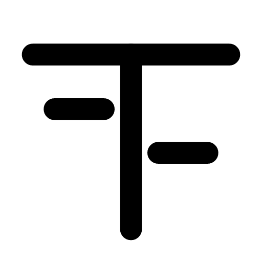 Double entry icon — The T-account with an entry on each side — every amount written twice