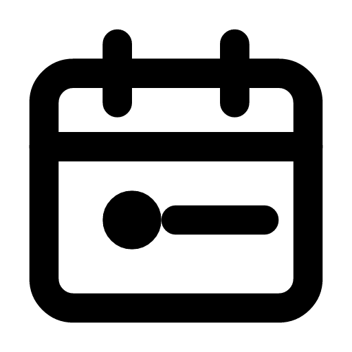 Effective date icon — An effective date — the day a row starts being the true one