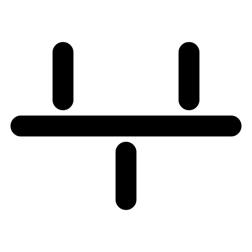 Event bus icon — An event bus — one rail that every service taps into for events