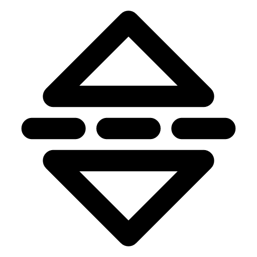 Flip vertical icon — Flip vertical — mirror an object top to bottom across a horizontal axis