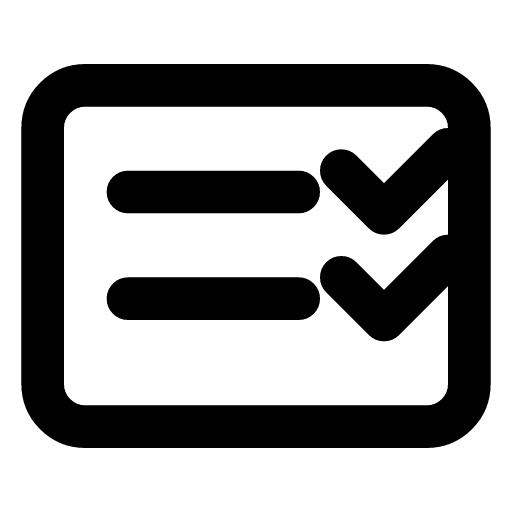 Golden set icon — A golden set — the reference answers you trust enough to grade against