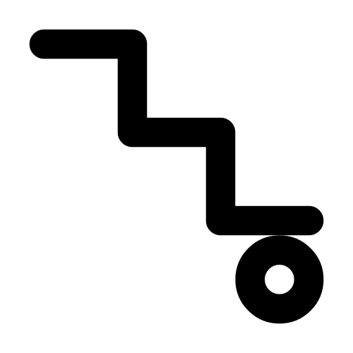 Gradient descent icon — Gradient descent — walk downhill on the loss until there is no downhill left