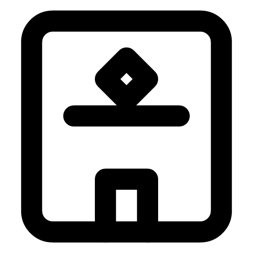 Hotel rating icon — The hotel with a stone over its door — how many stars it holds