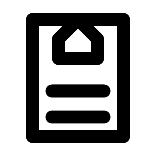 House rules icon — The list under the roof