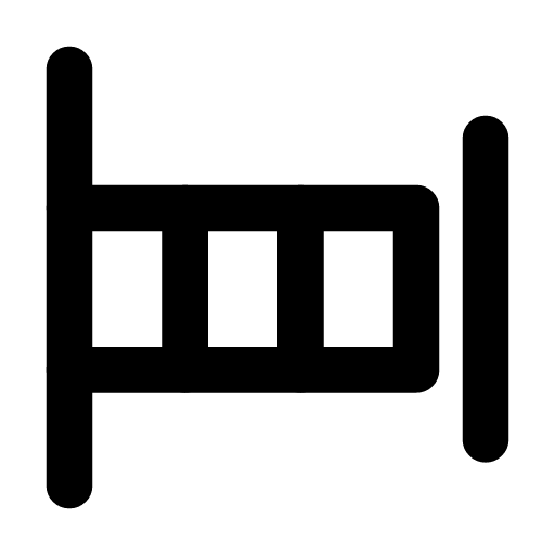 Jet bridge icon — The bridge reaching from the gate to the door of the plane