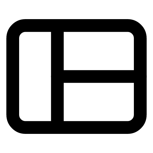 Layout icon — Layout — where the parts of a page go, the arrangement of its regions