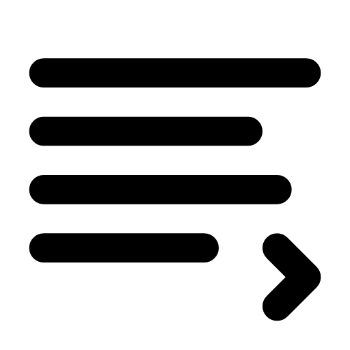 Log stream icon — A log stream — lines arriving live as they happen, tailed and followed