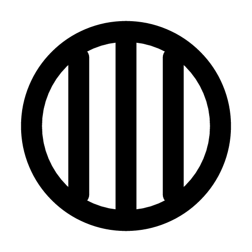 Longitude icon — The globe with a line from pole to pole