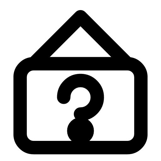 Mail question icon — An opened envelope with a question mark in its pocket — mail of unknown origin