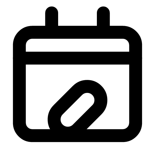 Medication schedule icon — The month with the doses on it