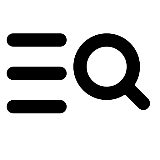 Memory search icon — A magnifying glass over stored notes — searching an agent's memory