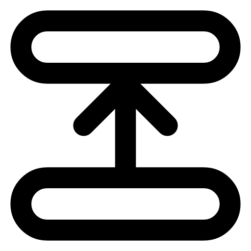 Migration up icon — A migration up — the change applied, the schema moved to the next version
