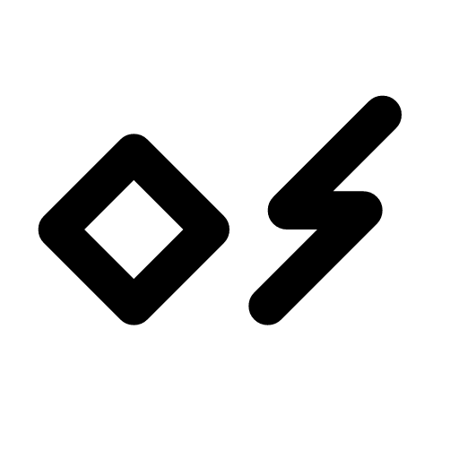Model fast icon — A model core beside a lightning bolt — the low-latency mode of a model