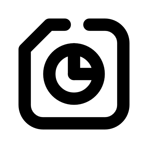 Model latency icon — A model core with a clock inside — how long a model takes to answer