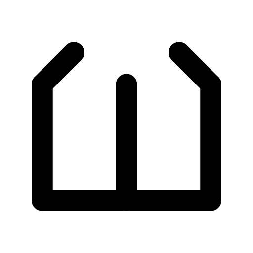 Moving box icon — The flaps still open