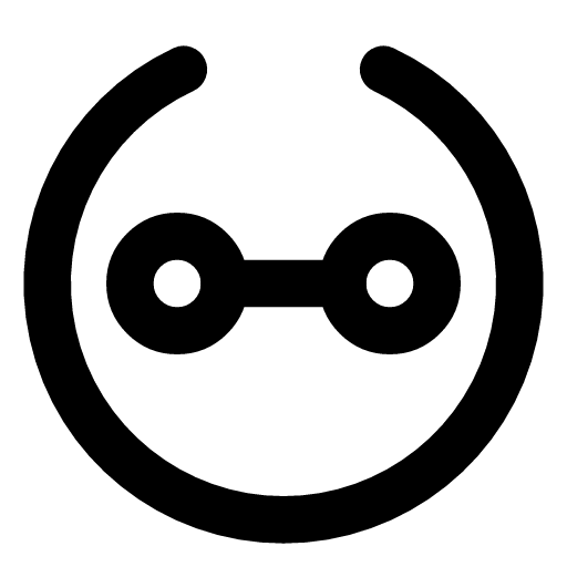 MTBF icon — A ring with two points and the gap between them — how long, on average, between failures