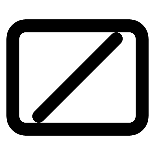 Null icon — Null — there is nothing here, an empty or missing value in the field