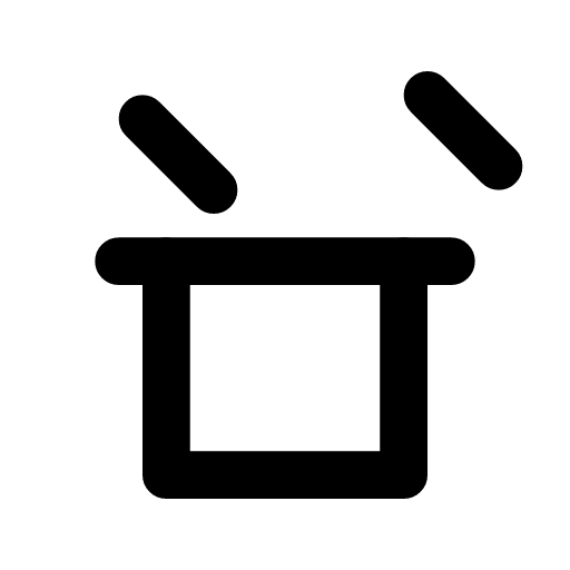Clean up icon — The bin and what goes in it