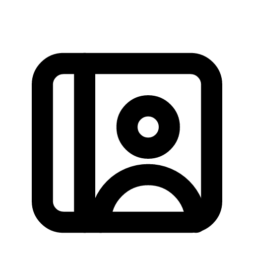 Passport control icon — The passport at a desk with a person behind it — the border checked