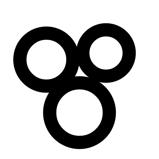 Pebbles icon — Three small stones