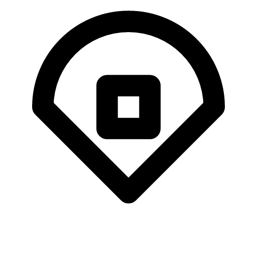 Pickup point icon — A map pin with a parcel in it — a place a parcel waits to be collected